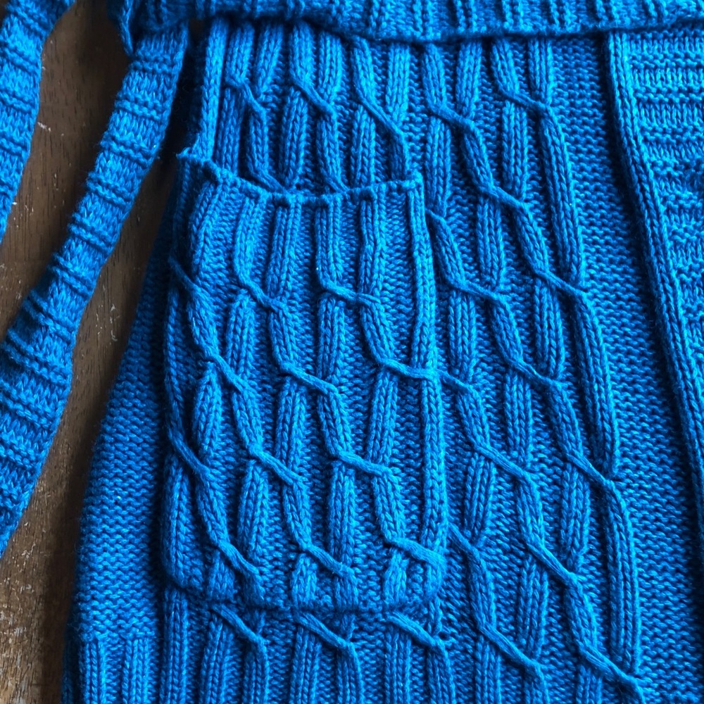 NWT Motto Crochet Sleeveless Teal Vest Size Small - Picture 6 of 8